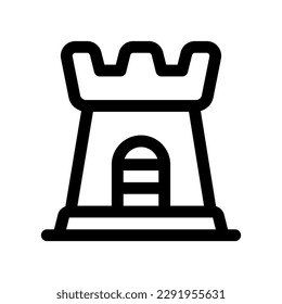 Editable castle vector icon. Part of a big icon set family. Perfect for web and app interfaces, presentations, infographics, etc