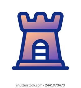 Editable castle vector icon. Part of a big icon set family. Perfect for web and app interfaces, presentations, infographics, etc