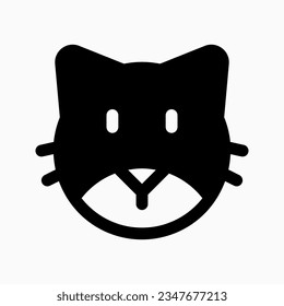 Editable cat head vector icon. Veterinary, animal, pet care, pet shop. Part of a big icon set family. Perfect for business, web and app interfaces, presentations, infographics, etc