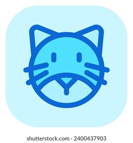 Editable cat head vector icon. Veterinary, animal, pet care, pet shop. Part of a big icon set family. Perfect for business, web and app interfaces, presentations, infographics, etc