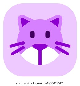 Editable cat head vector icon. Veterinary, animal, pet care, pet shop. Part of a big icon set family. Perfect for business, web and app interfaces, presentations, infographics, etc