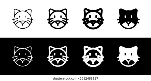 Editable cat head vector icon. Veterinary, animal, pet care, pet shop. Part of a big icon set family. Perfect for business, web and app interfaces, presentations, infographics, etc