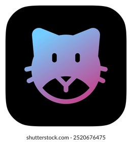Editable cat head vector icon. Veterinary, animal, pet care, pet shop. Part of a big icon set family. Perfect for business, web and app interfaces, presentations, infographics, etc