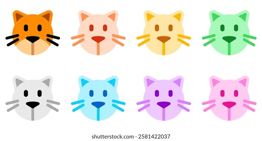 Editable cat head vector icon. Veterinary, animal, pet care, pet shop. Part of a big icon set family. Perfect for business, web and app interfaces, presentations, infographics, etc