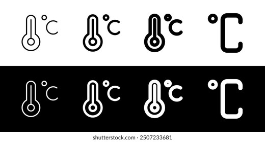 Editable celsius thermometer vector icon. Part of a big icon set family. Perfect for web and app interfaces, presentations, infographics, etc