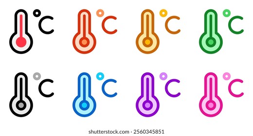 Editable celsius thermometer vector icon. Part of a big icon set family. Perfect for web and app interfaces, presentations, infographics, etc