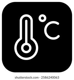 Editable celsius thermometer vector icon. Part of a big icon set family. Perfect for web and app interfaces, presentations, infographics, etc