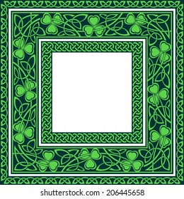 editable Celtic borders