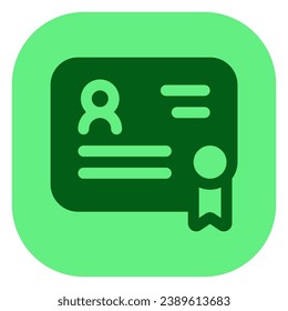 Editable certificate, diploma, education, course, training, document vector icon. Work, job, office. Part of a big icon set family. Perfect for web and app interfaces, presentations, infographics, etc