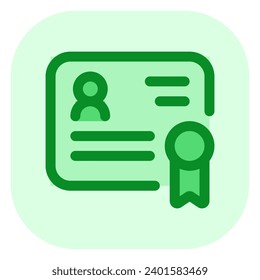 Editable certificate, diploma, education, course, training, document vector icon. Work, job, office. Part of a big icon set family. Perfect for web and app interfaces, presentations, infographics, etc