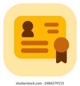 Editable certificate, diploma, education, course, training, document vector icon. Work, job, office. Part of a big icon set family. Perfect for web and app interfaces, presentations, infographics, etc