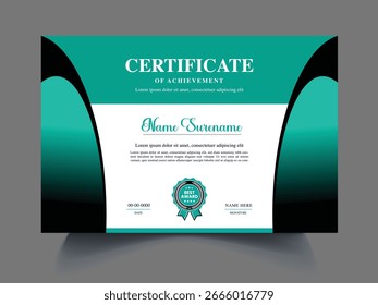Editable certificate template design idea
