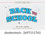 Editable Chalkboard Style Text Effect – School Theme