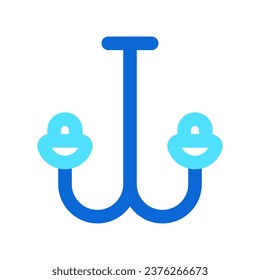 Icono de vector de candelabro modificable. Parte de una familia de iconos grandes. Perfecto para interfaces web y de aplicaciones, presentaciones, infografías, etc