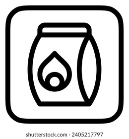 Editable charcoal pack vector icon. Part of a big icon set family. Perfect for web and app interfaces, presentations, infographics, etc