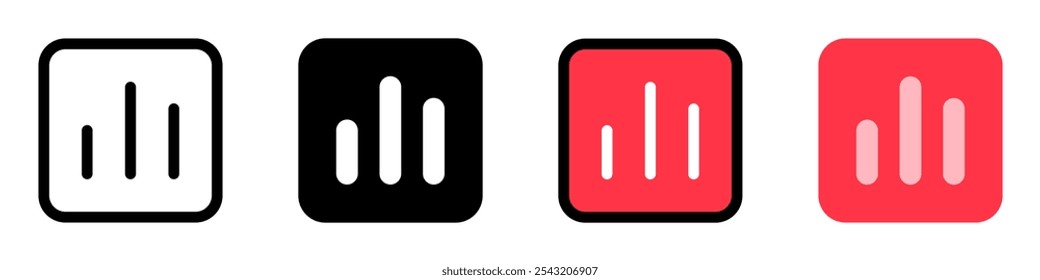 Editable chart graph vector icon. Part of a big icon set family. Perfect for web and app interfaces, presentations, infographics, etc