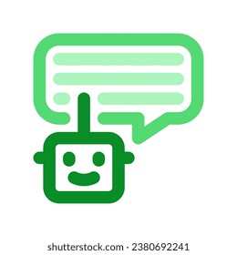 Editable chat bot, smart assistant vector icon. AI technology, artificial intelligence, computer. Part of a big icon set family. Perfect for web and app interfaces, presentations, infographics, etc