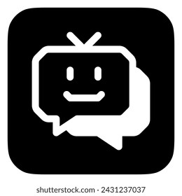 Editable chat bot, smart assistant vector icon. AI technology, artificial intelligence, computer. Part of a big icon set family. Perfect for web and app interfaces, presentations, infographics, etc