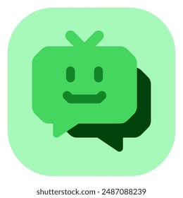 Editable chat bot, smart assistant vector icon. AI technology, artificial intelligence, computer. Part of a big icon set family. Perfect for web and app interfaces, presentations, infographics, etc