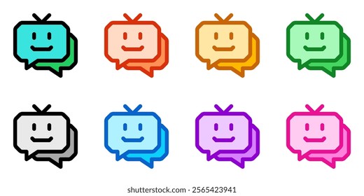 Editable chat bot, smart assistant vector icon. AI technology, artificial intelligence, computer. Part of a big icon set family. Perfect for web and app interfaces, presentations, infographics, etc