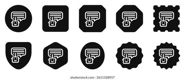Editable chat bot, smart assistant vector icon. AI technology, artificial intelligence, computer. Part of a big icon set family. Perfect for web and app interfaces, presentations, infographics, etc