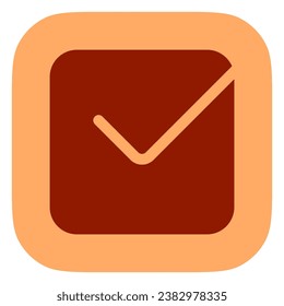 Icono de vector de casilla de verificación modificable. Parte de una familia de iconos grandes. Perfecto para interfaces web y de aplicaciones, presentaciones, infografías, etc