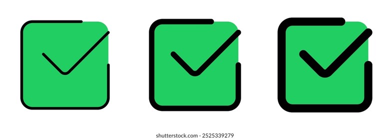 Editable check box vector icon. Part of a big icon set family. Perfect for web and app interfaces, presentations, infographics, etc