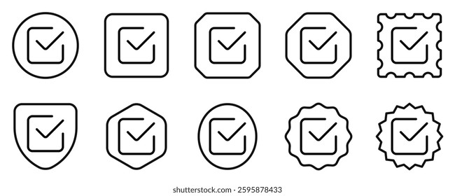 Editable check box vector icon. Part of a big icon set family. Perfect for web and app interfaces, presentations, infographics, etc