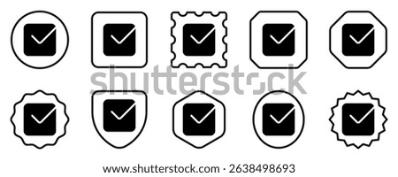 Editable check box vector icon. Part of a big icon set family. Perfect for web and app interfaces, presentations, infographics, etc