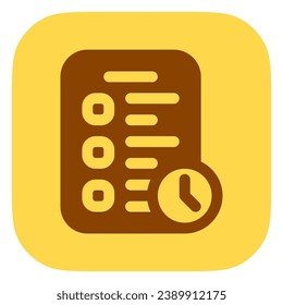Editable checklist, task, clipboard vector icon. Remote work, job, profession, freelance. Part of a big icon set family. Perfect for web and app interfaces, presentations, infographics, etc