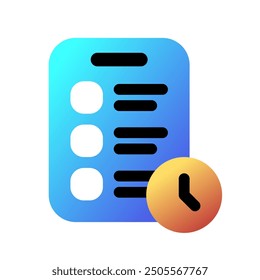 Editable checklist, task, clipboard vector icon. Remote work, job, profession, freelance. Part of a big icon set family. Perfect for web and app interfaces, presentations, infographics, etc