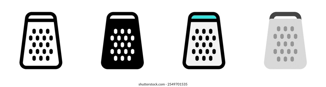 Editable cheese grater vector icon. Bakery, cooking, appliances, kitchenware, food. Part of a big icon set family. Perfect for web and app interfaces, presentations, infographics, etc