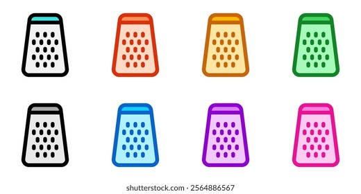 Editable cheese grater vector icon. Bakery, cooking, appliances, kitchenware, food. Part of a big icon set family. Perfect for web and app interfaces, presentations, infographics, etc