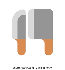 Editable chef knife, cleaver vector icon. Food, restaurant. Part of a big icon set family. Perfect for web and app interfaces, presentations, infographics, etc