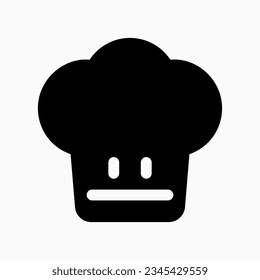 Editable chef's hat vector icon. Food, restaurant. Part of a big icon set family. Perfect for web and app interfaces, presentations, infographics, etc