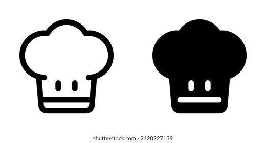 Editable chef's hat vector icon. Food, restaurant. Part of a big icon set family. Perfect for web and app interfaces, presentations, infographics, etc