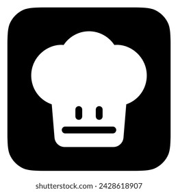 Editable chef's hat vector icon. Food, restaurant. Part of a big icon set family. Perfect for web and app interfaces, presentations, infographics, etc