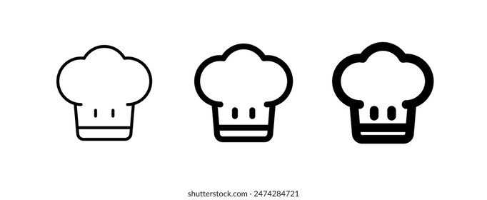 Editable chef's hat vector icon. Food, restaurant. Part of a big icon set family. Perfect for web and app interfaces, presentations, infographics, etc