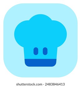 Editable chef's hat vector icon. Food, restaurant. Part of a big icon set family. Perfect for web and app interfaces, presentations, infographics, etc