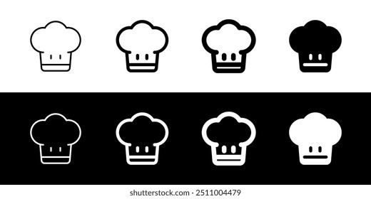 Editable chef's hat vector icon. Food, restaurant. Part of a big icon set family. Perfect for web and app interfaces, presentations, infographics, etc