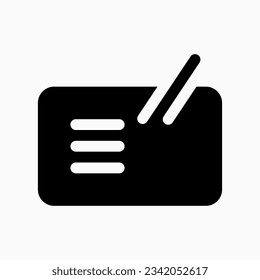 Editable cheque vector icon. Part of a big icon set family. Finance, business, investment, accounting. Perfect for web and app interfaces, presentations, infographics, etc