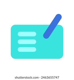 Editable cheque vector icon. Part of a big icon set family. Finance, business, investment, accounting. Perfect for web and app interfaces, presentations, infographics, etc