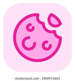 Editable choco chip cookie vector icon. Bakery, cooking, food. Part of a big icon set family. Perfect for web and app interfaces, presentations, infographics, etc