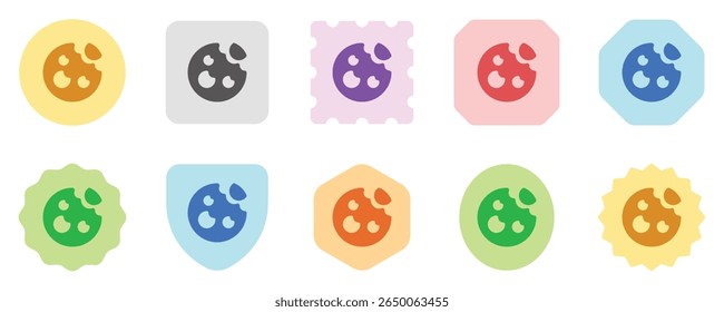 Editable choco chip cookie vector icon. Bakery, cooking, food. Part of a big icon set family. Perfect for web and app interfaces, presentations, infographics, etc