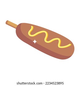 Editable chocolate bar isometric icon