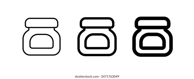 Editable chocolate spread, peanut butter vector icon. Part of a big icon set family. Perfect for web and app interfaces, presentations, infographics, etc