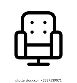 Editable cinema chair, furniture, theater seat vector icon. Movie, cinema, entertainment. Part of a big icon set family. Perfect for web and app interfaces, presentations, infographics, etc