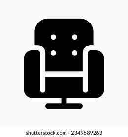 Editable cinema chair, furniture, theater seat vector icon. Movie, cinema, entertainment. Part of a big icon set family. Perfect for web and app interfaces, presentations, infographics, etc