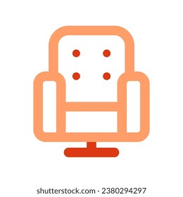 Editable cinema chair, furniture, theater seat vector icon. Movie, cinema, entertainment. Part of a big icon set family. Perfect for web and app interfaces, presentations, infographics, etc