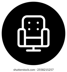 Editable cinema chair, furniture, theater seat vector icon. Movie, cinema, entertainment. Part of a big icon set family. Perfect for web and app interfaces, presentations, infographics, etc